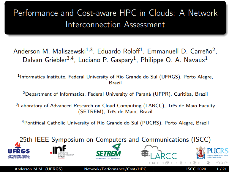 Performance and Cost-aware HPC in Clouds: A Network Interconnection Assessment